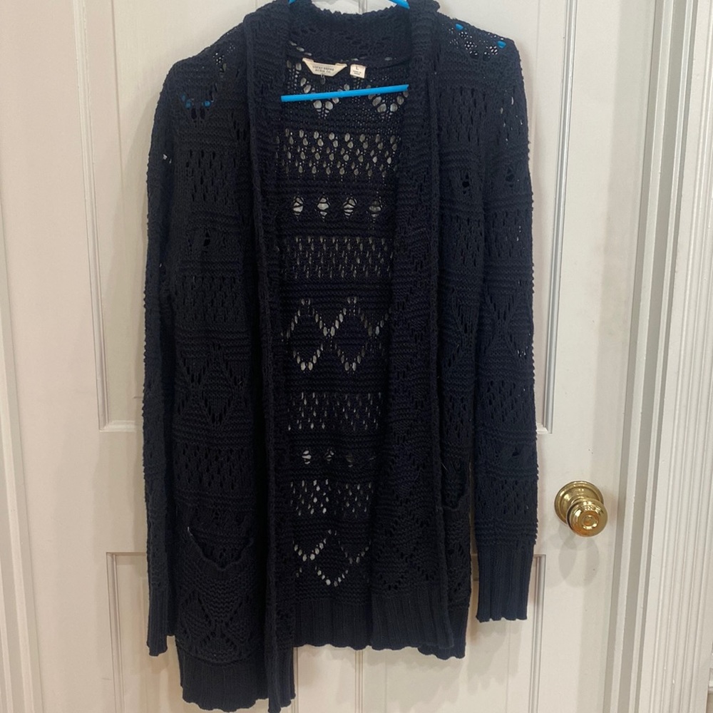 Lucky brand large cardigan. Blackish/navy.